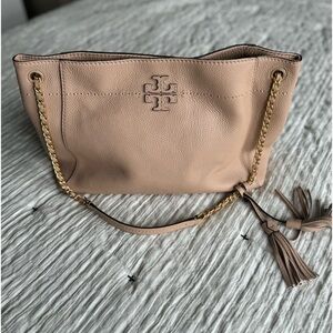 Tory Burch Tan Tote Shoulder Bag Multi Way Strap